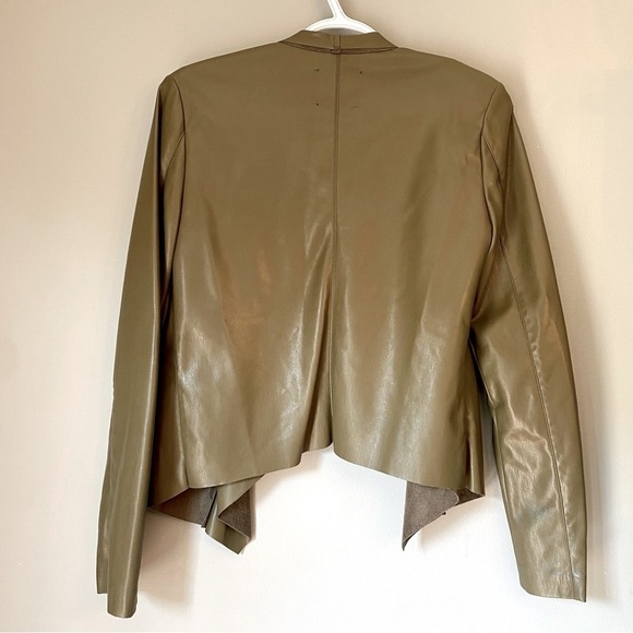 DYNAMITE Cropped Faux Leather and Suede Jacket - Picture 2 of 9